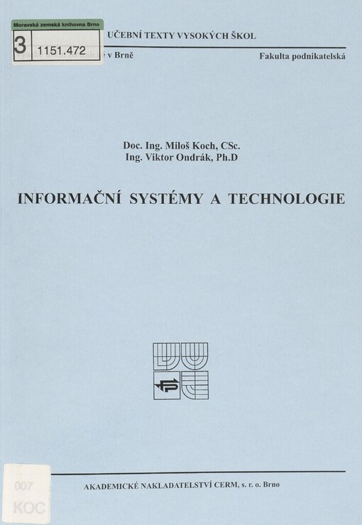 Informační systémy a technologie