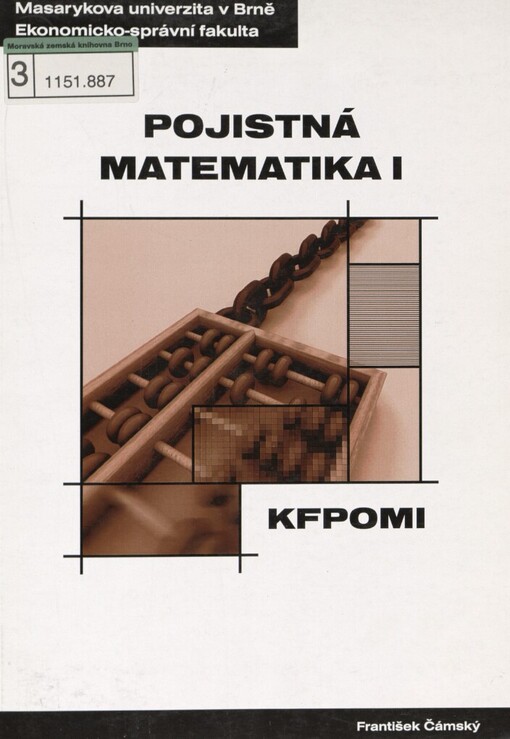Pojistná matematika: distanční studijní opora