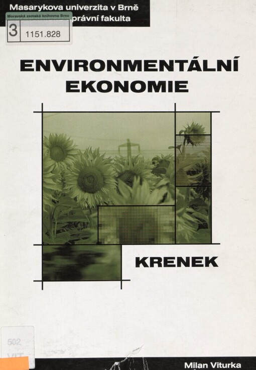 Environmentální ekonomie: distanční studijní opora