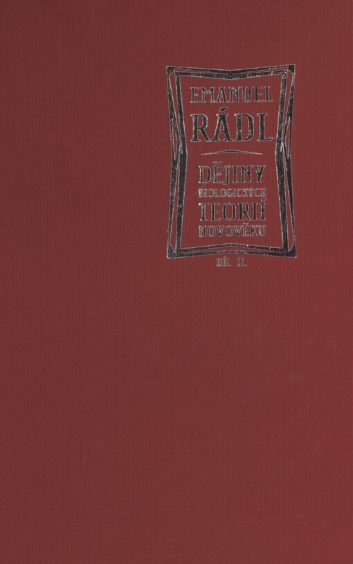 Dějiny biologických teorií novověku, Vyd. 1.