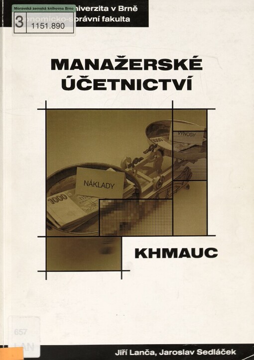 Manažerské účetnictví: distanční studijní opora