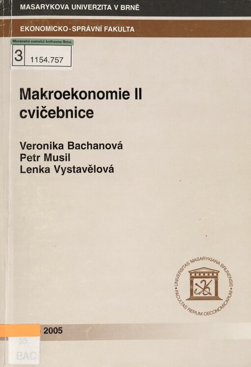 Makroekonomie II: cvičebnice