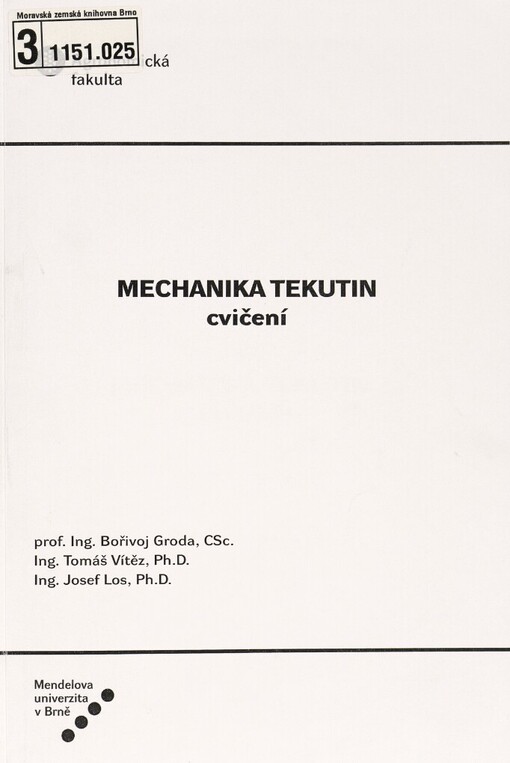 Mechanika tekutin: cvičení