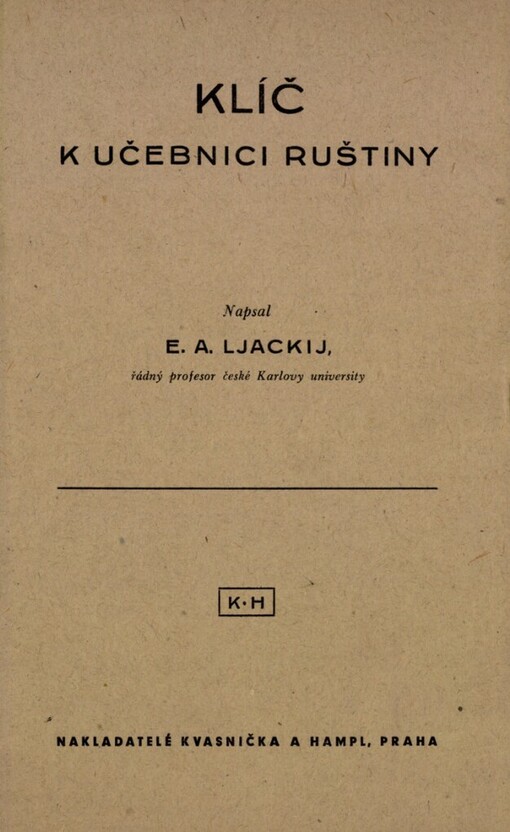 Klíč k učebnici ruštiny