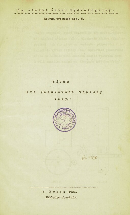 Návod pro pozorování teploty vody