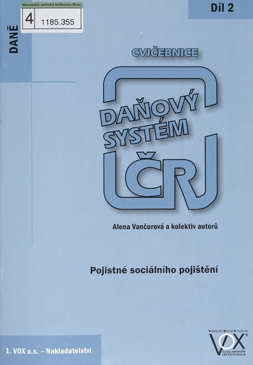 Daňový systém ČR: cvičebnice