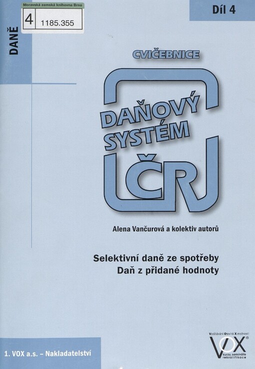 Daňový systém ČR: cvičebnice