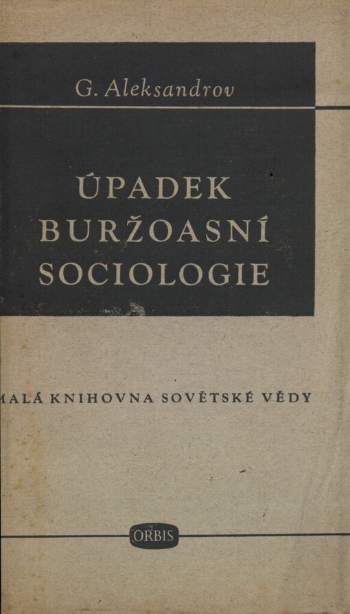 Úpadek buržoasní sociologie