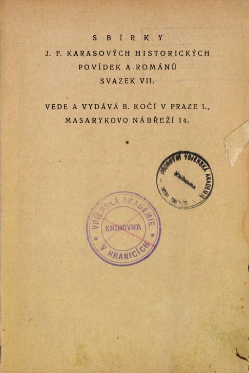 Valdštýnův tábor :román ze sedmnáctého věku