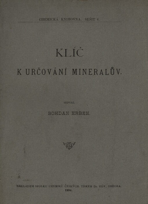 Klíč k určování mineralův