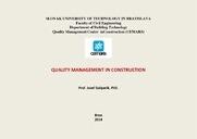Quality management in construction