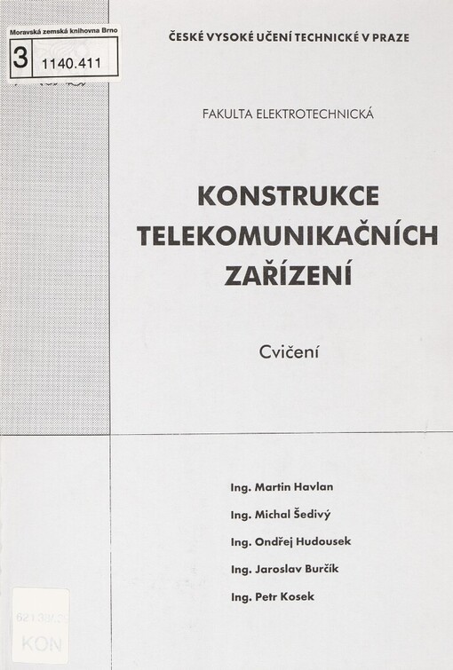 Konstrukce telekomunikačních zařízení: cvičení