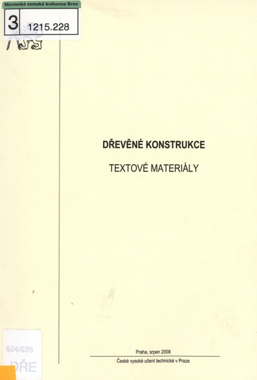 Dřevěné konstrukce: textové materiály