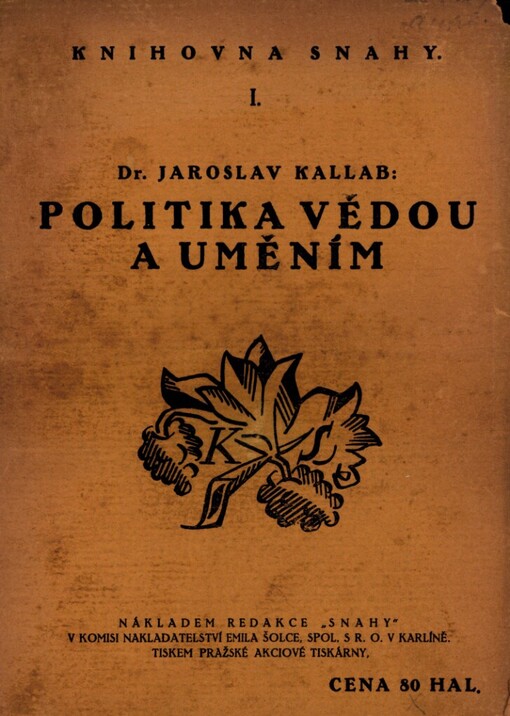 Politika vědou a uměním :základy teoretické politiky