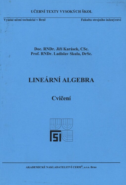 Lineární algebra: cvičení
