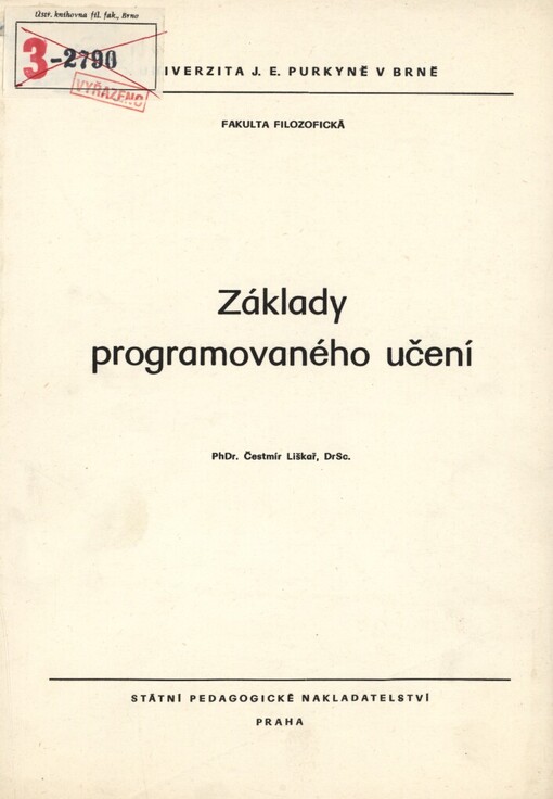 Základy programovaného učení