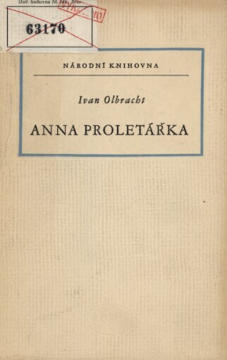 Anna proletářka :román o roku 1920