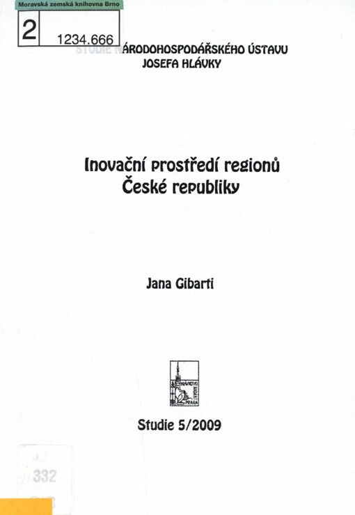 Inovační prostředí regionů České republiky