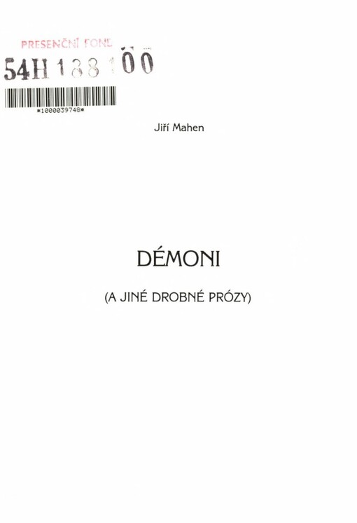 Démoni (a jiné drobné prózy)