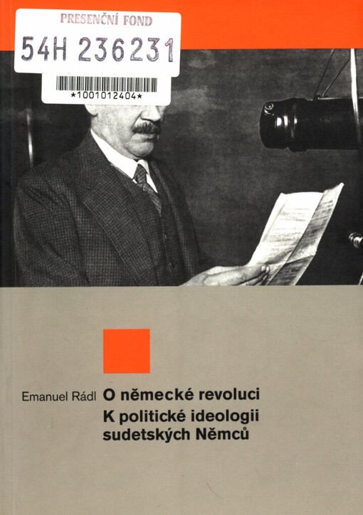 O německé revoluci: K politické ideologii sudetských Němců