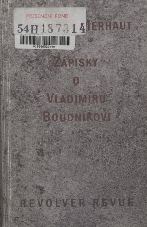 Zápisky o Vladimíru Boudníkovi