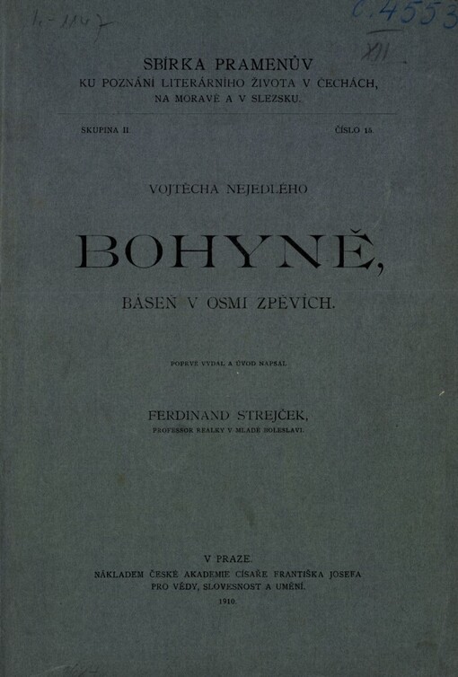 Bohyně: báseň v osmi zpěvích