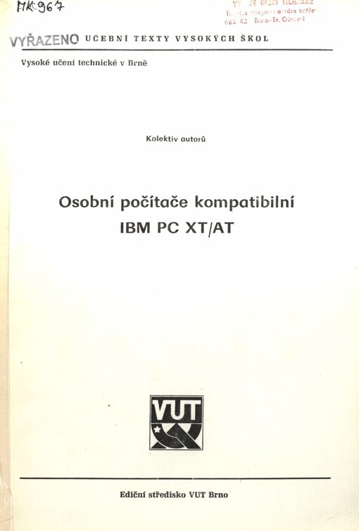 Osobní počítače kompatibilní IBM PC XT/AT