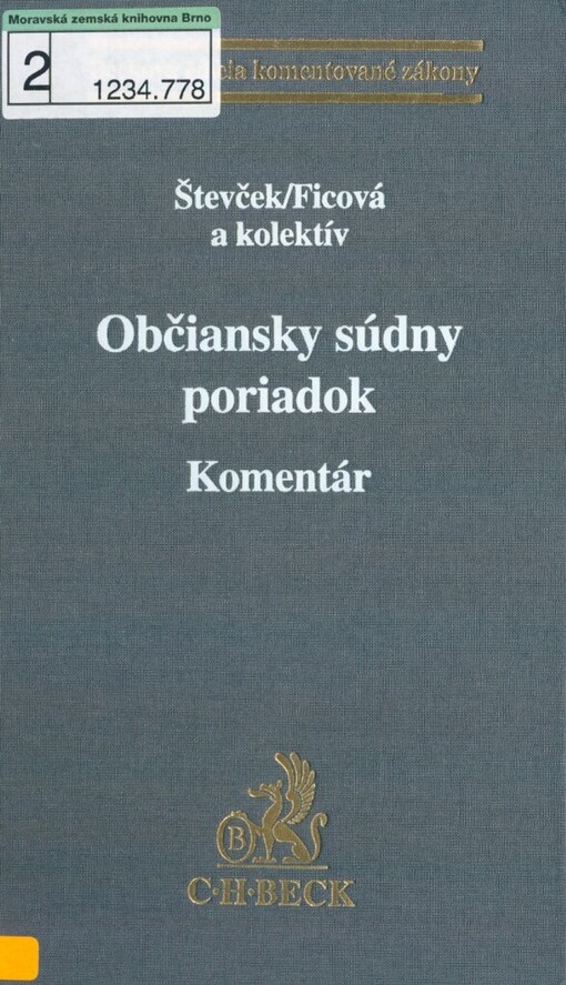 Občiansky súdny poriadok: komentár