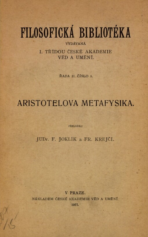 Aristotelova Metafysika