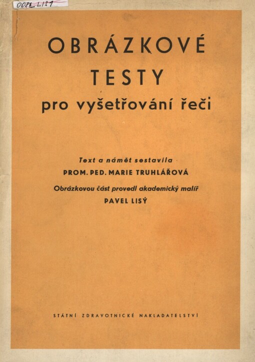 Obrázkové testy pro vyšetřování řeči