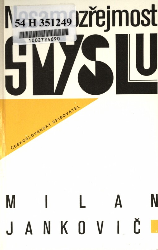 Nesamozřejmost smyslu