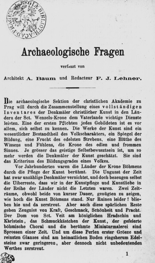 Archaeologische Fragen