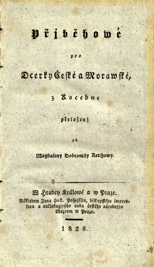 Přjběhowé pro Dcerky České a Morawské