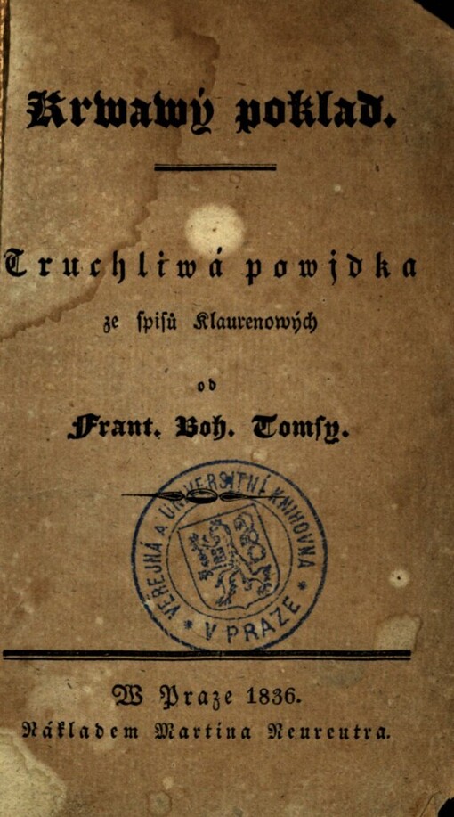 Krwawý poklad: truchliwá powjdka ze spisů Klaurenowých