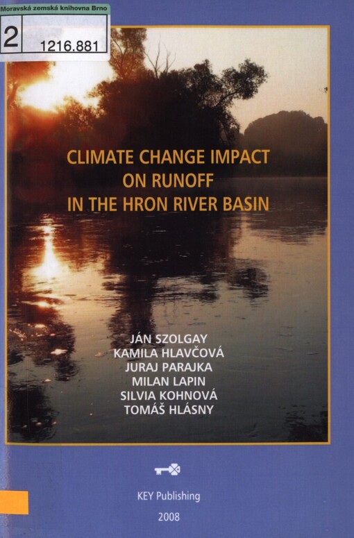Climate change impact on runoff in the Hron river basin