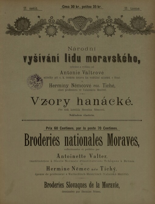 Národní vyšívání lidu moravského