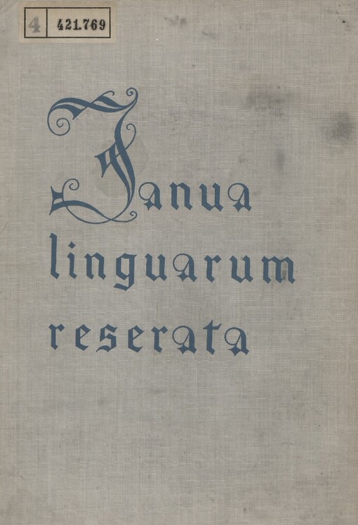 Janua linguarum reserata Johannis A. Comenii
