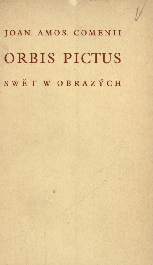 Orbis pictus: swet w obrazých : výňatky