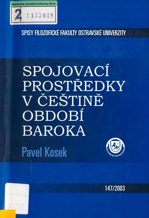 Spojovací prostředky v češtině období baroka