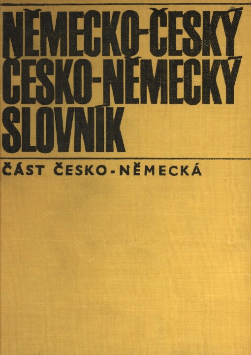 Německo-český a česko-německý slovník, 4. vyd.