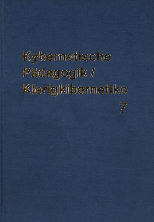 Kybernetische Pädagogik =: Klerigkibernetiko