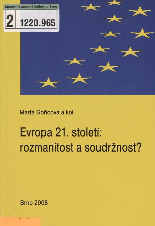 Evropa 21. století: rozmanitost a soudržnost?