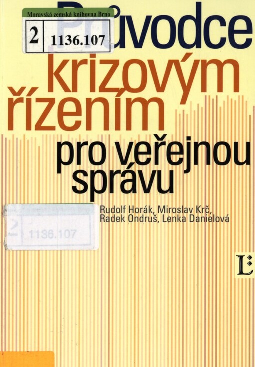 Průvodce krizovým řízením pro veřejnou správu