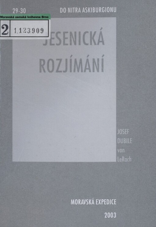 Jesenická rozjímání