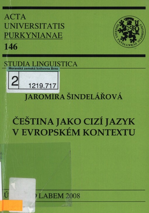 Čeština jako cizí jazyk v evropském kontextu