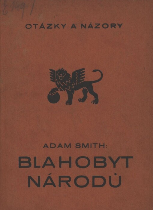 Blahobyt národů :vybrané kapitoly