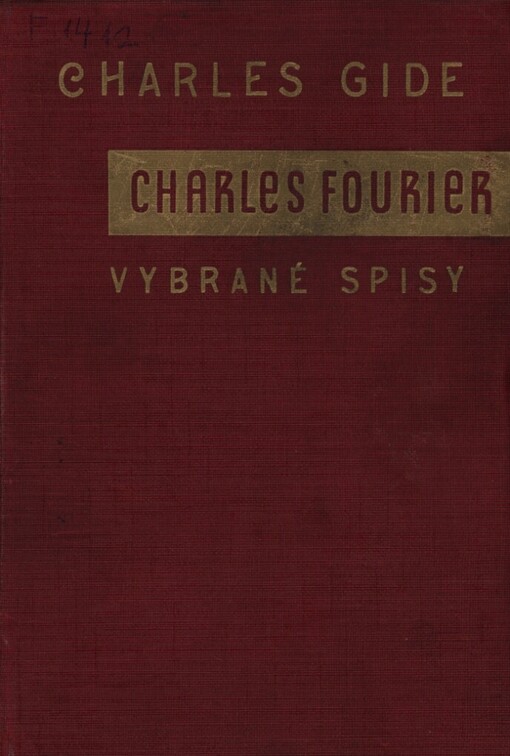 Charles Fourier :vybrané spisy