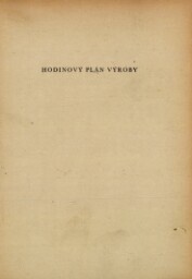 Hodinový plán výroby