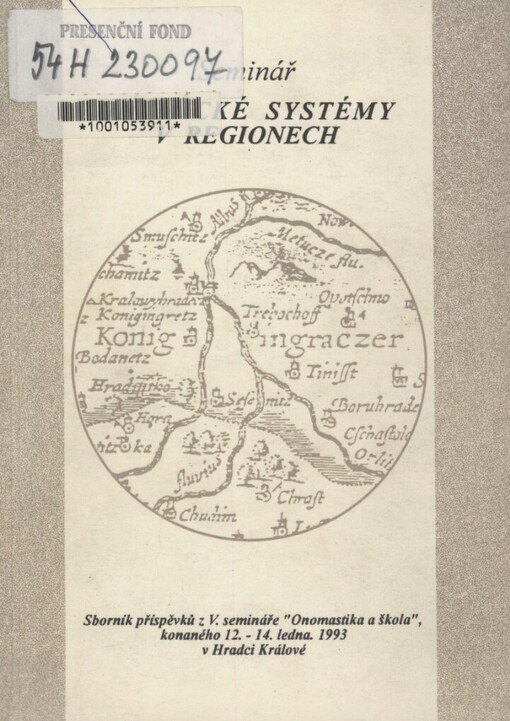 Onymické systémy v regionech: seminář : sborník příspěvků z 5. semináře 