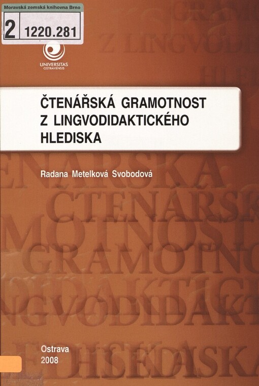 Čtenářská gramotnost z lingvodidaktického hlediska